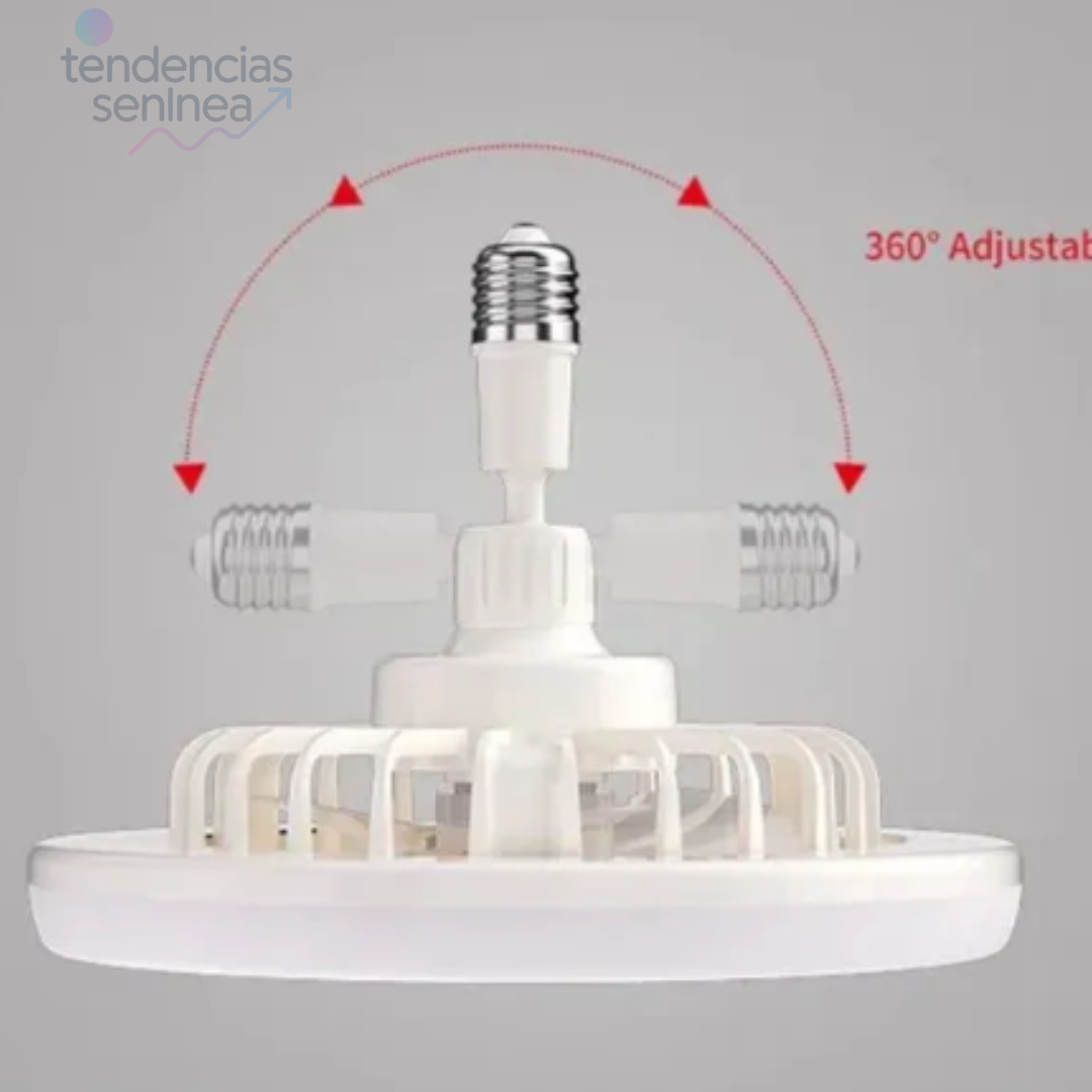 Foco Led con Ventilador y control remoto